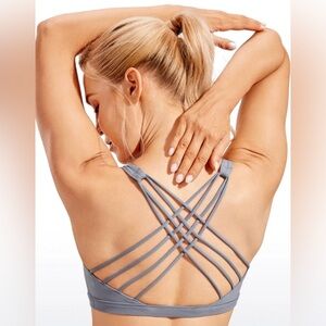 NWT CRZ Yoga Strappy Sports Bra